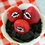 monster strawberries halloween treats