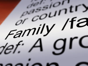 Family definition close up