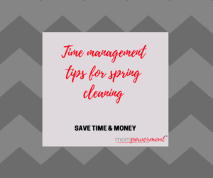 time management tips for spring cleaning
