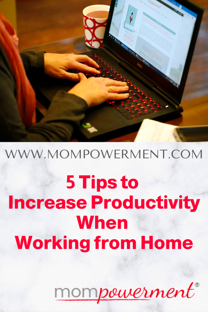 woman working on laptop 5 Tips to Increase Productivity When Working From Home mompowerment