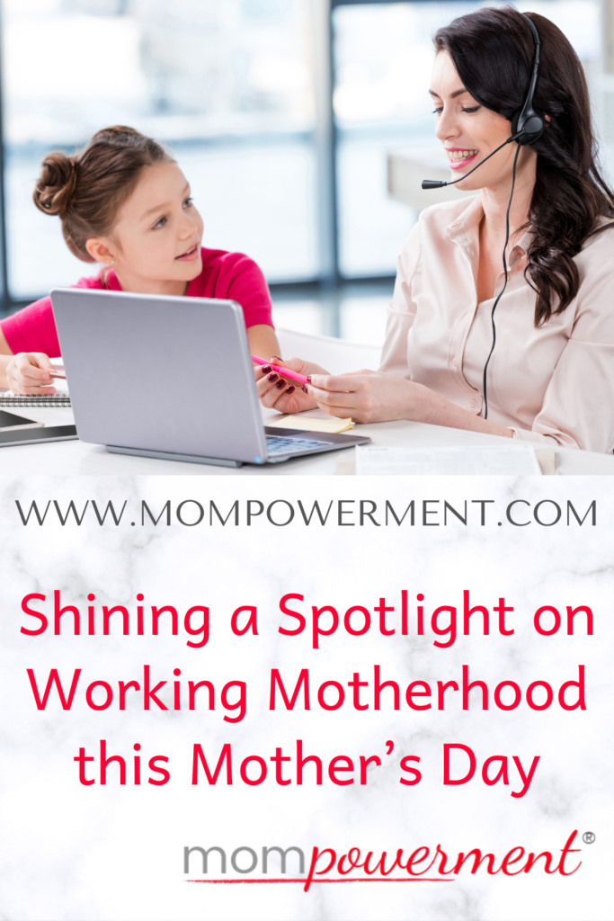 Mom taking a break from working with daughter nearby Shining a Spotlight on Working Motherhood this Mother’s Day Mompowerment