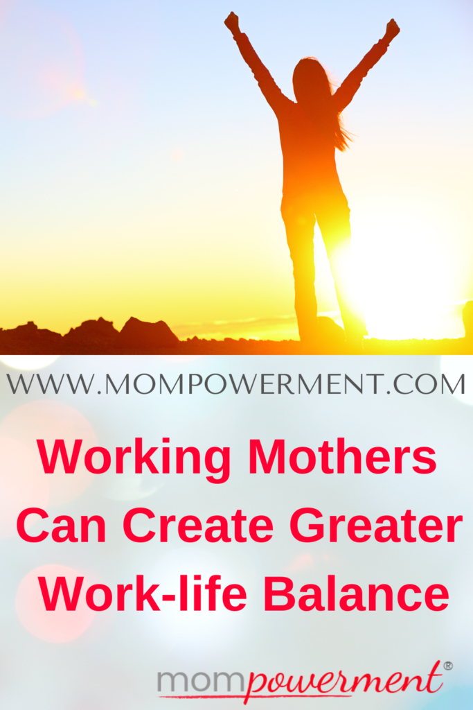 Woman standing with sun behind her at sunset Working Mothers Can Create Greater Work-life Balance Mompowerment