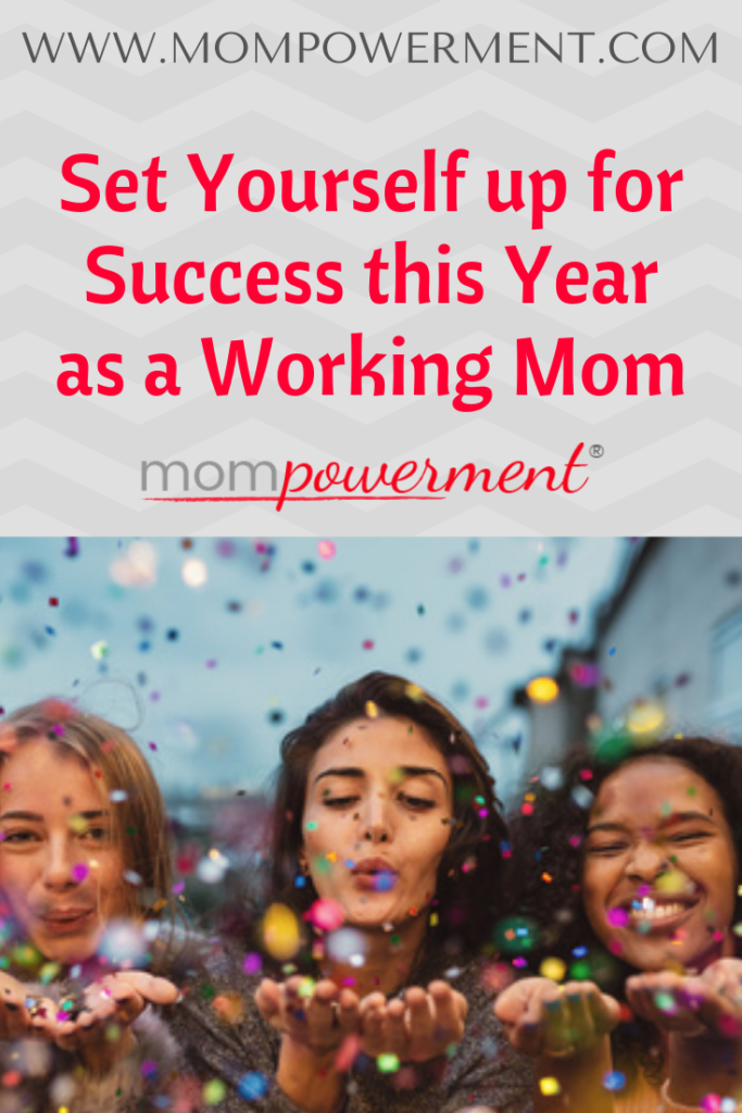Picture of women blowing glitter Set Yourself up for Success this Year as a Working Mom Mompowerment