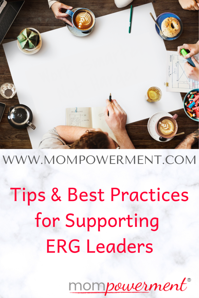 Personal Items and hands around a work table Tips & Best Practices for Supporting ERG Leaders Mompowerment